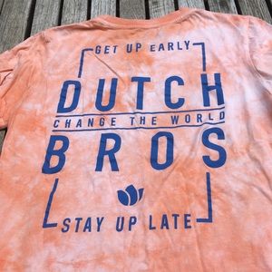 Dutch bros tie dye T-shirt
